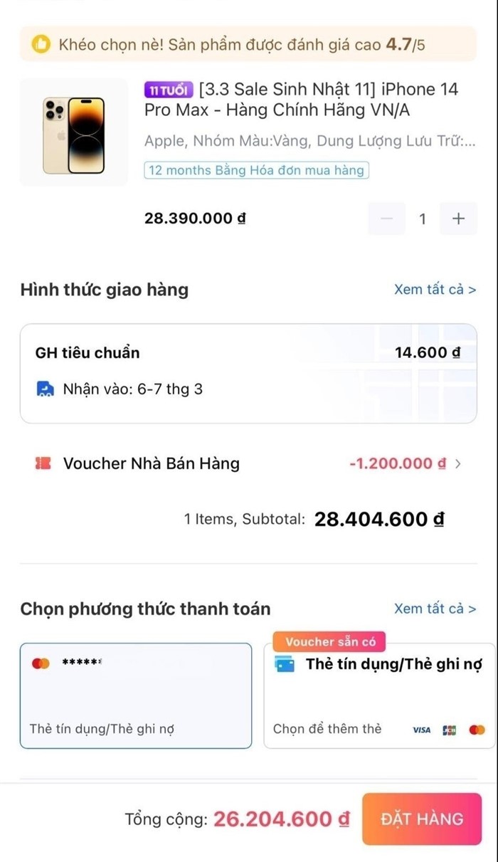 MacBook Air giảm còn dưới 18 triệu đồng, iPhone 14 Pro Max hơn 26 triệu đồng, đều là hàng chính hãng. Ảnh: Q.M