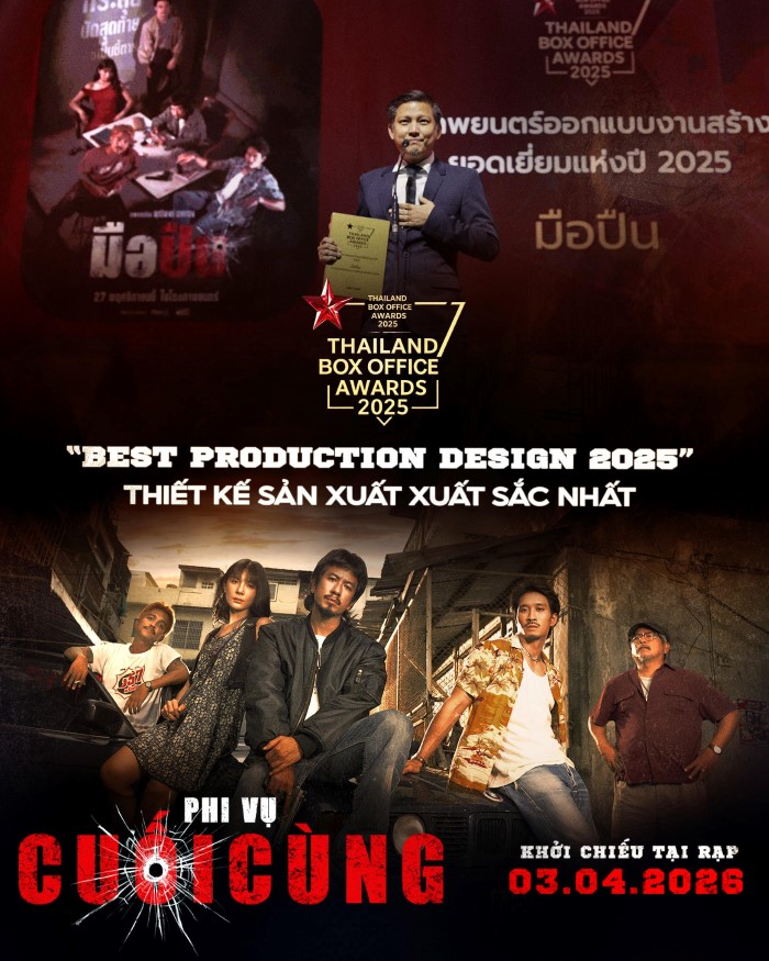 “Phi vụ cuối cùng” đạt giải “Best Production Design 2025 – Thiết kế sản xuất xuất sắc nhất”