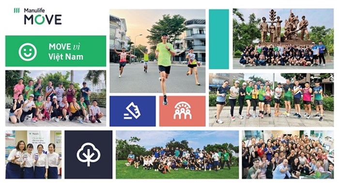 Nhân viên Manulife tham gia thử thách “Move vì Việt Nam”