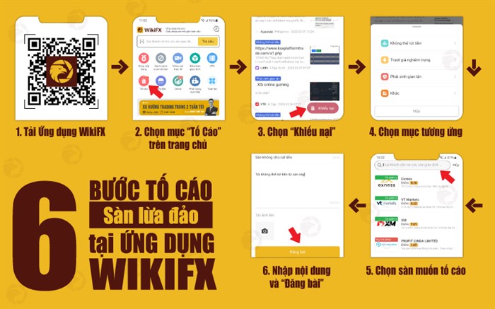 Làm thế nào để tố cáo sàn Forex lừa đảo trên ứng dụng WikiFX?