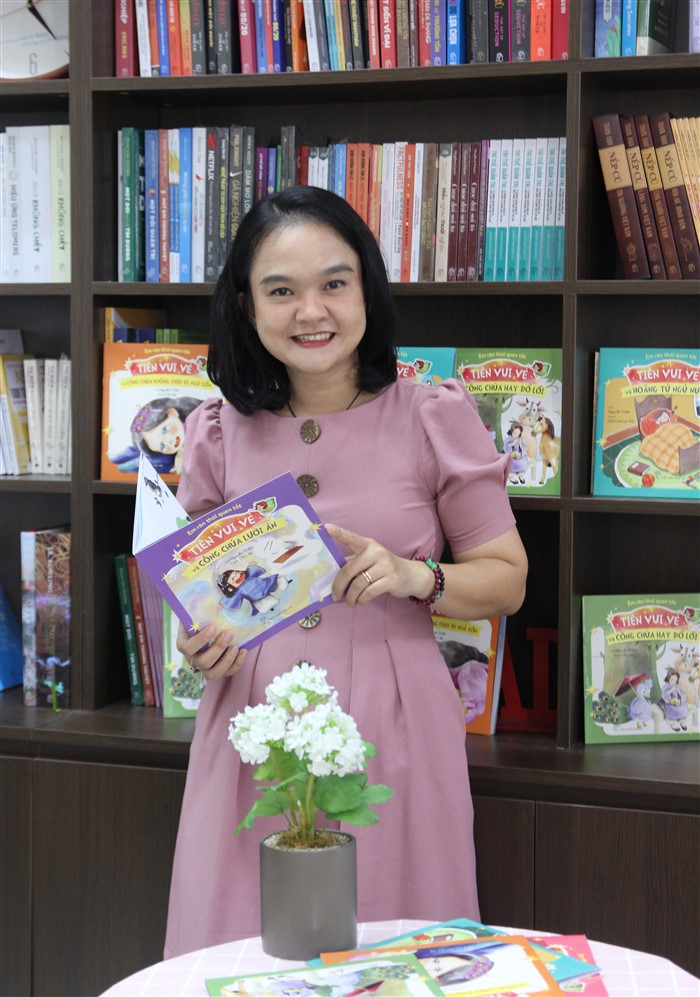 Nhà báo, Tác giả Nguyễn Thắm sẽ kể chuyện Em rèn thói quen tốt – Tiên Vui Vẻ cho 100 em nhỏ ở mái ấm, nhà mở tại chương trình Niềm Vui Cho Em