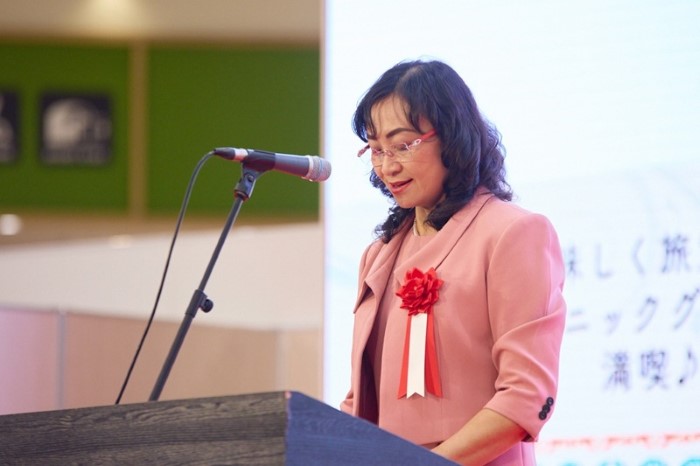 Bà Phan Thị Thắng - Thứ trưởng Bộ Công Thương phát biểu tại Lễ khai mạc Tuần hàng Việt Nam tại Nhật Bản 2026