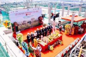 Solaria Rise chính thức cất nóc sau 1 năm thi công, hướng tới mục tiêu bàn giao nhà từ quý III/2027